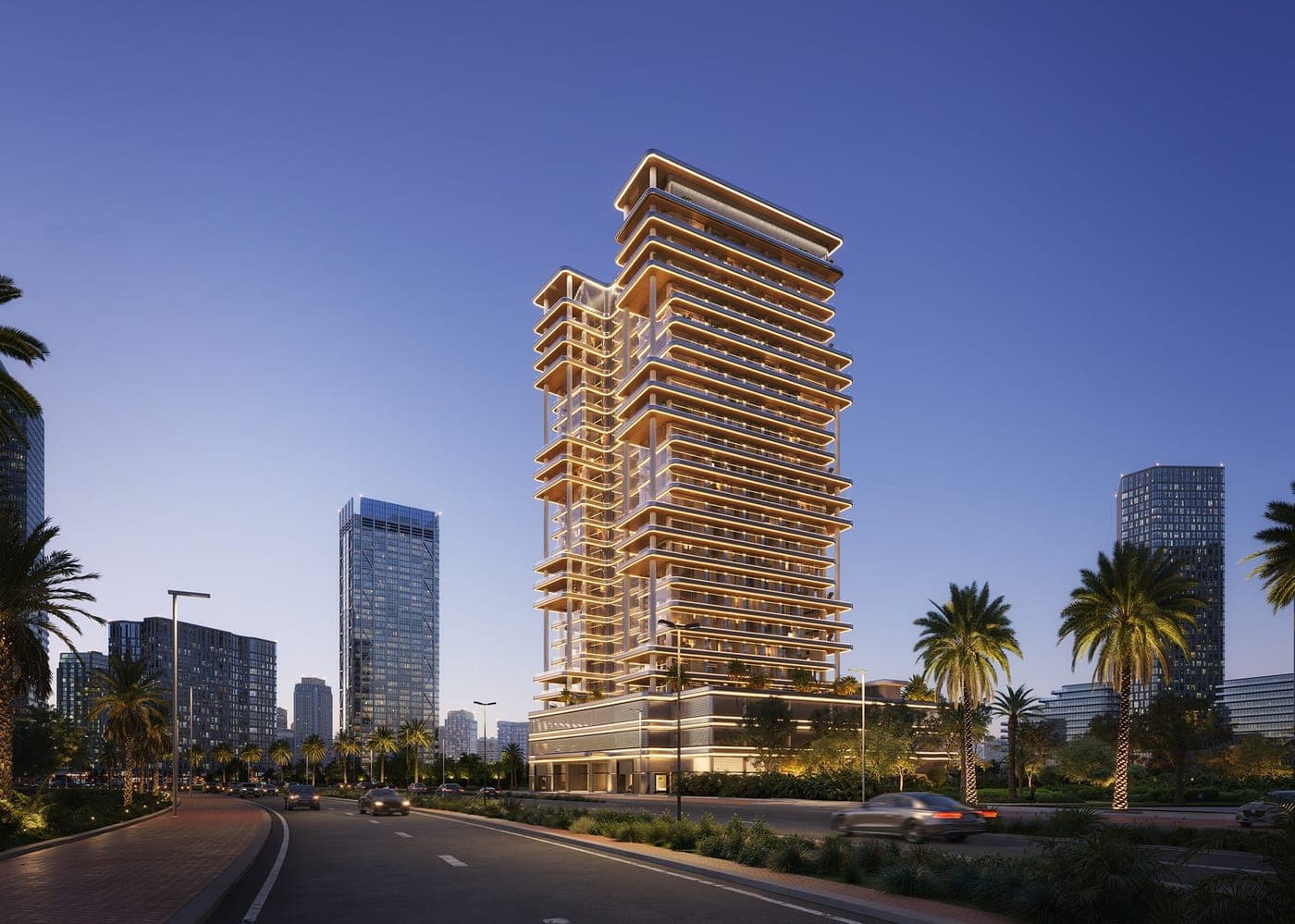 Binghatti Hillside by Binghatti, developer render 1